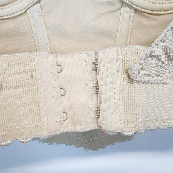 Vintage Backless by Young Smoothie Nude Bustier Corset Size 36B Coquette Strouse - Picture 6 of 10